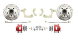 disc brake conversion kit for 1959-1964 Chevy Impala stainless steel steel disc brake fits-1959-1964-gm-full-size-disc-brake-kit-drilled-slotted-rotors-red-dbk5964lxr MBM