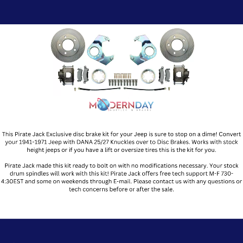 disc brake conversion kit for 1954-1981 Jeep dana-30-44-25-27-axle-front-disc-brake-conversion-kit-dbk5edf MBM