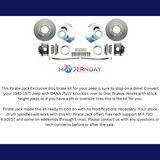 disc brake conversion kit for 1954-1981 Jeep dana-30-44-25-27-axle-front-disc-brake-conversion-kit-dbk5edf MBM