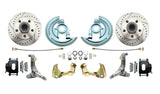 disc brake conversion kit for 1962-1967 Chevy Nova stainless steel steel black disc brake fits-1962-67-chevy-nova-x-disc-brake-kit-drilled-slotted-rotors-black-dbk6267lxb MBM