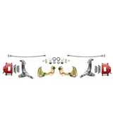 disc brake conversion kit for 1962-1967 Chevy Nova stainless steel steel disc brake fits-1962-1967-chevy-nova-x-disc-brake-kit-drilled-slotted-rotors-red-dbk6267lxr MBM