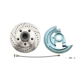 disc brake conversion kit for 1962-1967 Chevy Nova stainless steel steel disc brake fits-1962-1967-chevy-nova-x-disc-brake-kit-drilled-slotted-rotors-red-dbk6267lxr MBM