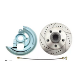 disc brake conversion kit for 1962-1967 Chevy Nova stainless steel steel disc brake fits-1962-1967-chevy-nova-x-disc-brake-kit-drilled-slotted-rotors-red-dbk6267lxr MBM