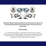 1962-1972 Mopar A Body Front Disc Brake Conversion DBK6272A-40LX