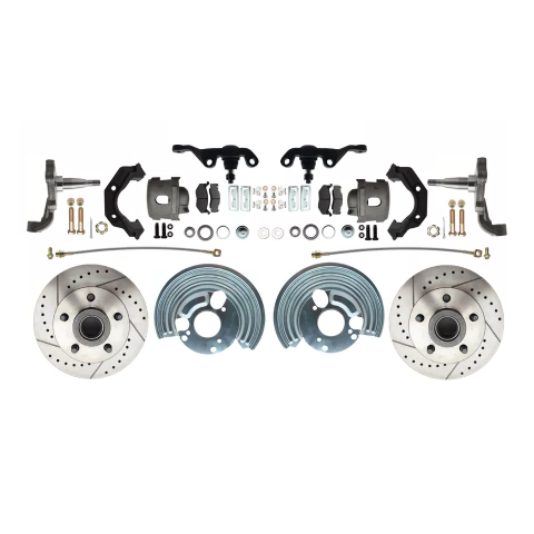 brake caliper for 1962-1972 Dodge disc brake fits-62-72-mopar-a-front-disc-converison-slotted-w-bolt-5x4-5-dbk6272a-45-lx MBM