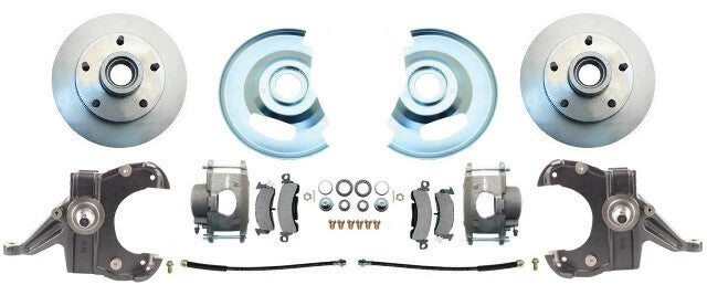 disc brake conversion kit for 1963-1970 Chevy C10 steel disc brake fits-1963-1970-chevy-truck-disc-brake-conversion-kit-2-drop-5-lug-dbk6370-5d MBM