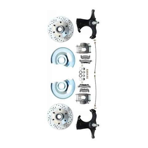 disc brake conversion kit for 1963-1970 Chevy C10 disc brake drum brake fits-63-70-c-10-6-lug-d-s-rotor-stock-height-disc-conversion-wheel-kit-dbk6370lx MBM
