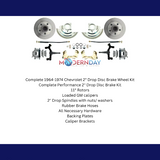 disc brake conversion kit for 1964-1972 Chevy fits-1964-1972-gm-a-body-2-drop-front-disc-brake-kit-dbk6472d MBM