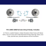 disc brake conversion kit for 1965-1968 Chevy fits-1965-1968-gm-full-size-standard-disc-brake-kit-dbk6568 MBM