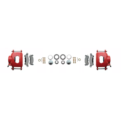 disc brake conversion kit for 1965-1968 Chevy fits-1965-1968-gm-full-size-disc-brake-kit-drilled-slotted-rotors-red-dbk6568lxr MBM