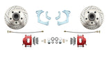 disc brake conversion kit for 1965-1968 Chevy fits-1965-1968-gm-full-size-disc-brake-kit-drilled-slotted-rotors-red-dbk6568lxr MBM