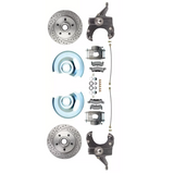 disc brake conversion kit for 1973-1987 Chevy disc brake drum brake fits-73-87-c-10-5-lug-d-s-rotor-2-5-drop-disc-conversion-wheel-kit-dbk7387dlx MBM
