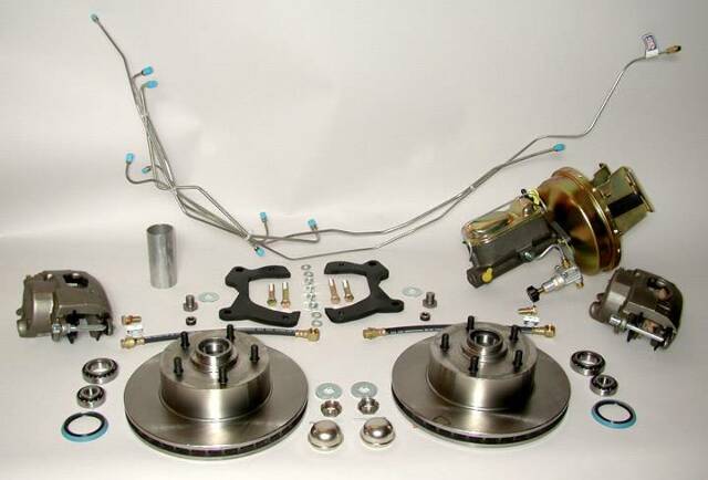 Fits 1955 Chevrolet Full Size Front Disc Brake Conversion Kit, Power DBP055-8