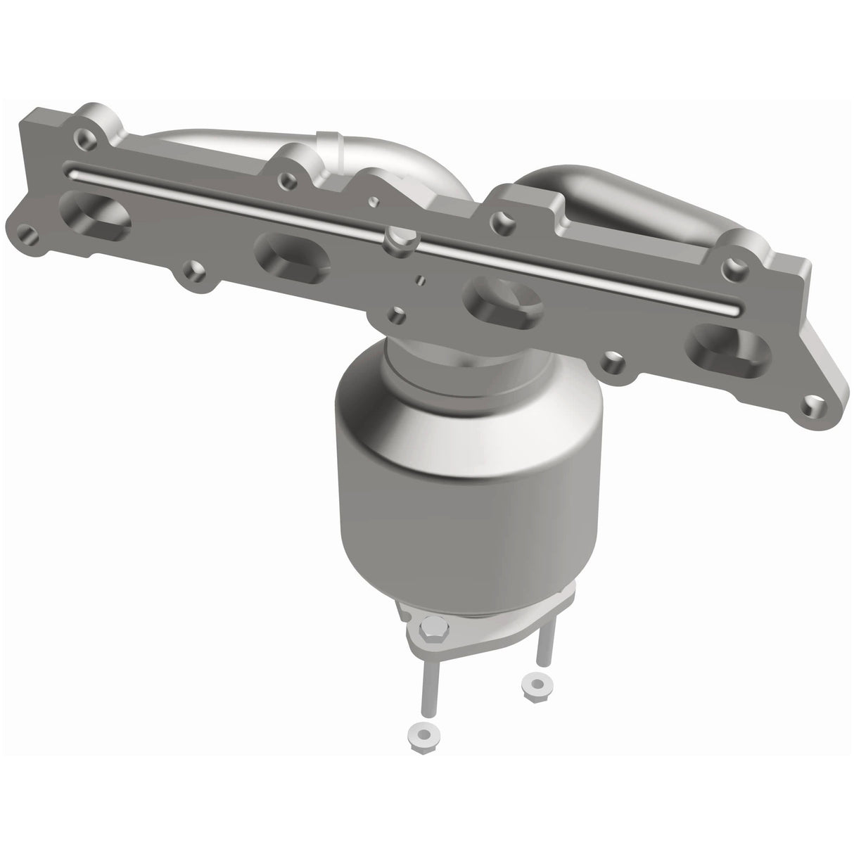 Catalytic Converter with Integrated Exhaust Manifold for HM Grade Federal / EPA Compliant Direct-Fit Manifold Catalytic