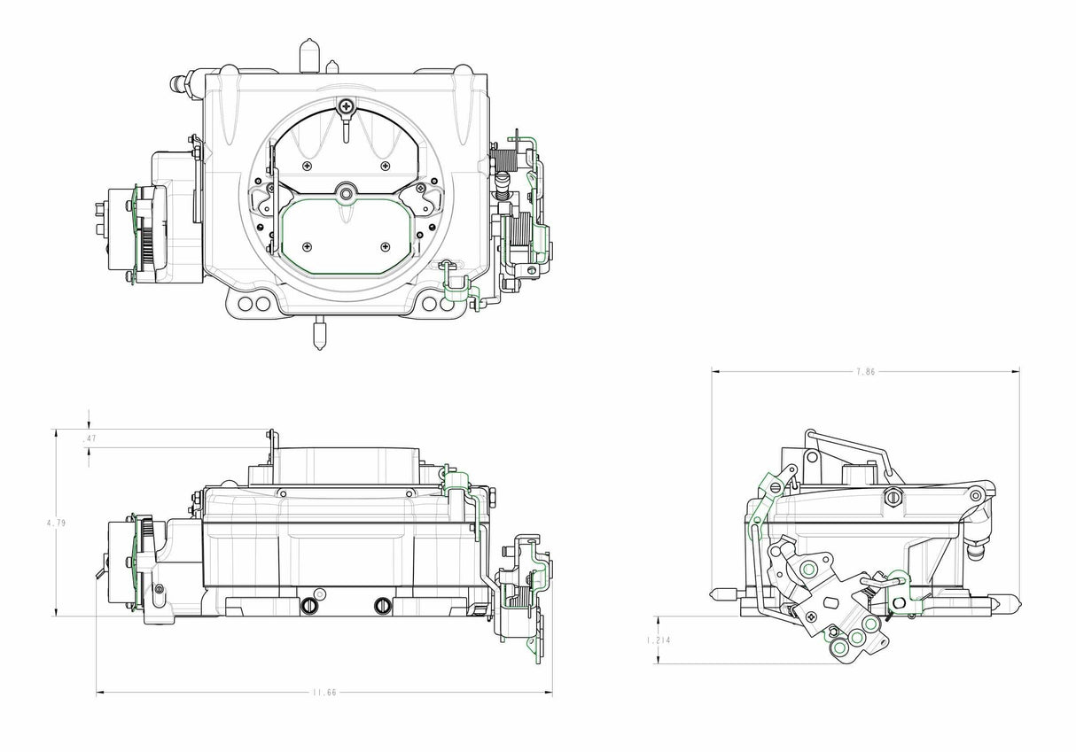 t Demon 1904BK 750 CFM Street Demon 4 Barrel Carburetor Composite Fuel Bowl Black Demon