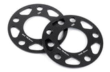 Spacers; 5x120 for 72.6mm CB for 6mm Thick D210-2036 BMW performance black aluminum