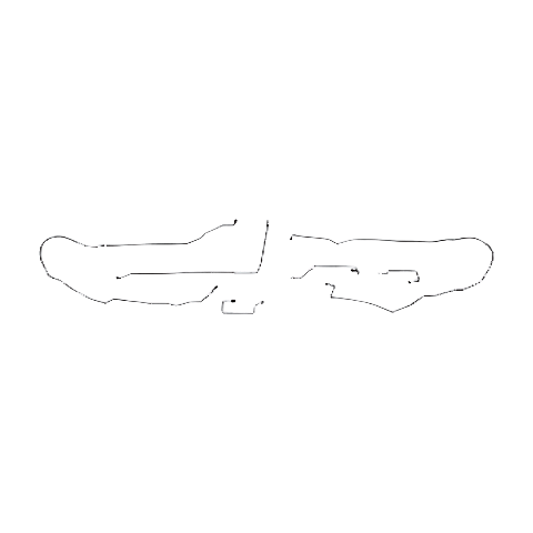 Intermediate Brake Line Kit for 2005-2006 Ford Escape AWABS 2WD stainless steel