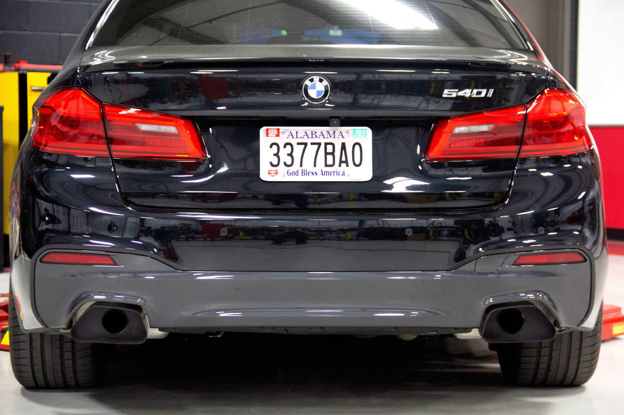 D660-0078-BLK Free Flow Axle-Back Exhaust - 2017-2020 BMW 540i BMW performance