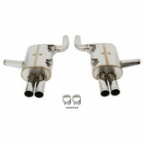 Free Flow Axle-Back Exhaust - 2000-2003 BMW M5 - D660-3950 BMW performance polished stainless steel