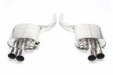 Free Flow Axle-Back Exhaust - 2006-2010 BMW M5 - D660-0009A BMW performance black polished stainless steel