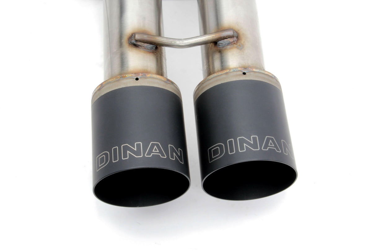 t Dinan Free Flow Axle-Back Exhaust - 2014-2019 MINI Cooper S - D660-0062-BLK Dinan