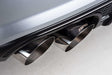Free Flow Axle-Back Exhaust - 2017-2020 BMW 330i/430i - D660-0069 BMW performance black polished stainless steel