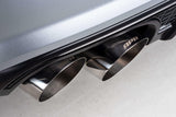 Free Flow Axle-Back Exhaust - 2017-2020 BMW 330i/430i - D660-0069 BMW performance black polished stainless steel
