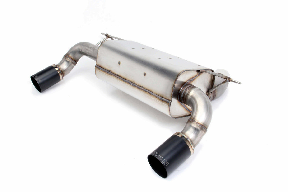 Free Flow Axle-Back Exhaust - 2017-2020 BMW 440i - D660-0077-BLK BMW performance black polished stainless steel