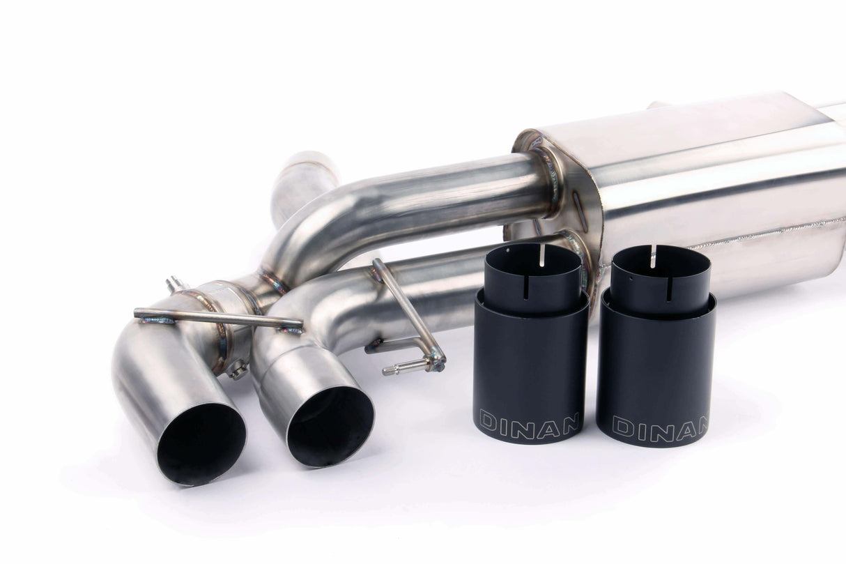 Free Flow Axle-Back Exhaust - 2018-2019 BMW M5 - D660-0079-BLK BMW performance black stainless steel