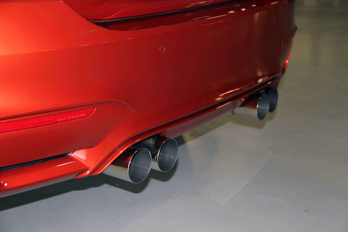 Free Flow SS Exhaust for 15-19 BMW F80 M3 F82 F83 M4 D660-0050-BLK BMW performance