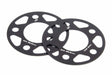 Spacers; 5x112 for 66.5mm CB for 2mm Thick D210-2020 BMW performance black aluminum