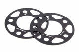 Spacers; 5x112 for 66.5mm CB for 2mm Thick D210-2020 BMW performance black aluminum