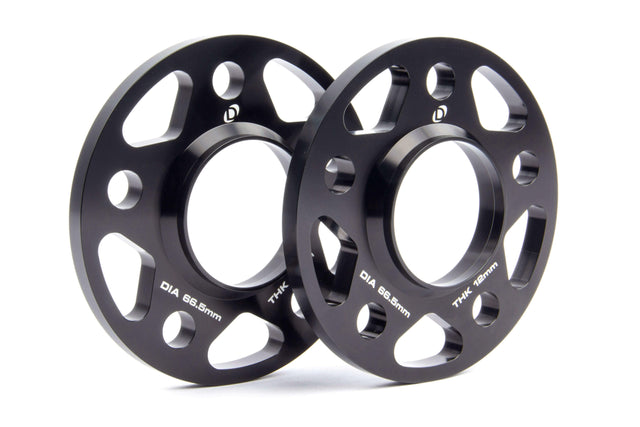 Spacers; 66.5mm CB - 12mm Thick - D210-2028 black aluminum
