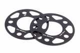 Spacers; 66.5mm CB - 3mm Thick - D210-2021 black aluminum