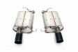 Stainless Exhaust w/ Black Tips for BMW 535i 2011-16 535i xDrive 2011-16 BMW performance polished stainless steel