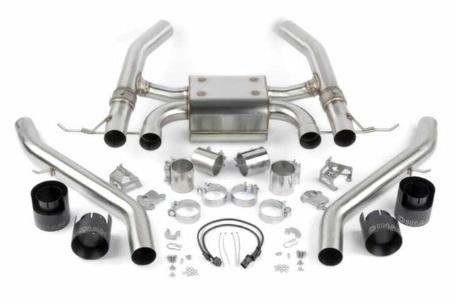 Valved Axle-Back Exhaust for 2021-2025 BMW M3/M4 D660-0093-BLK BMW performance black stainless steel
