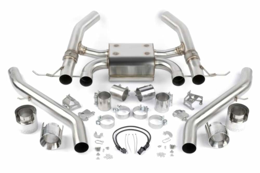 Valved Axle-Back Exhaust for 2021-2025 BMW M3/M4 D660-0093 BMW performance polished stainless steel