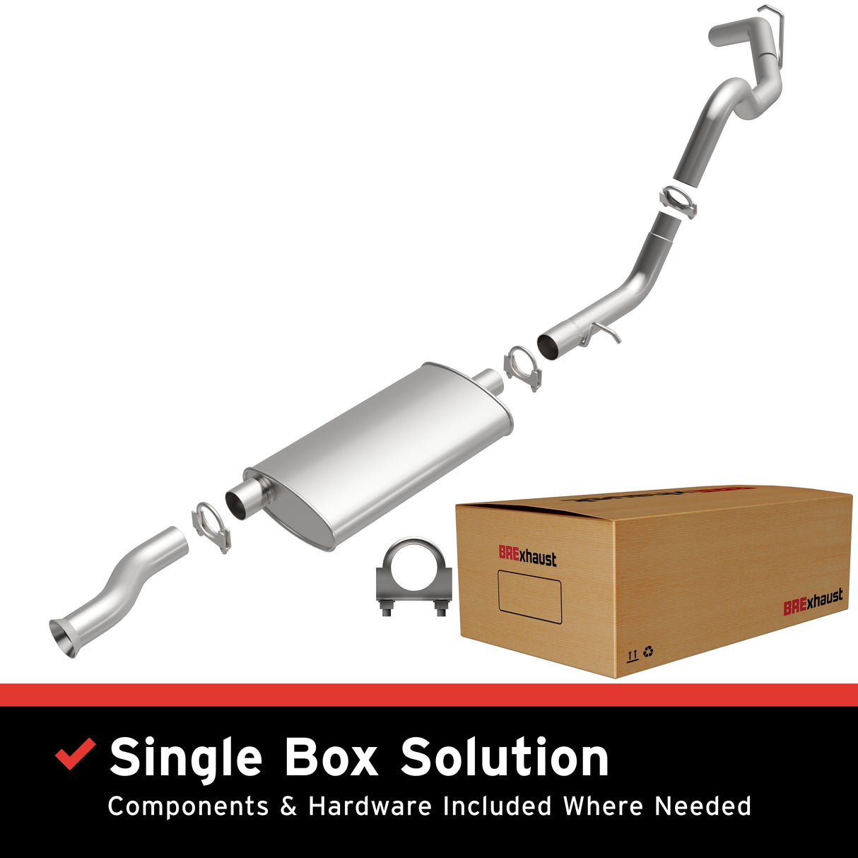 Direct-Fit Replacement Exhaust System 106-0562 aluminized steel