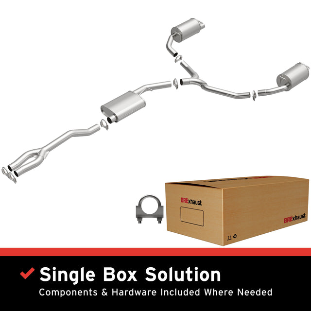 Direct-Fit Replacement Exhaust System 106-0842 for 2011-2014 Dodge aluminized steel