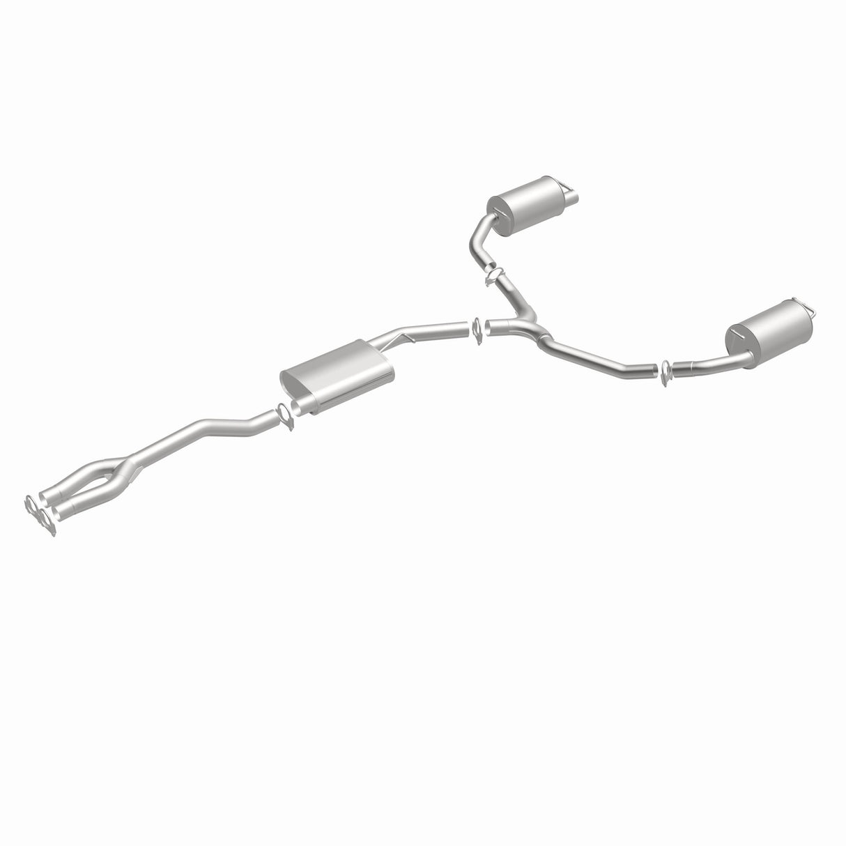 Direct-Fit Replacement Exhaust System 106-0842 for 2011-2014 Dodge aluminized steel