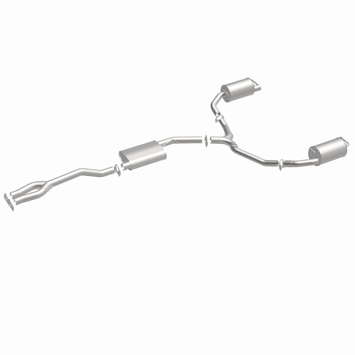 Direct-Fit Replacement Exhaust System 106-0842 for 2011-2014 Dodge aluminized steel