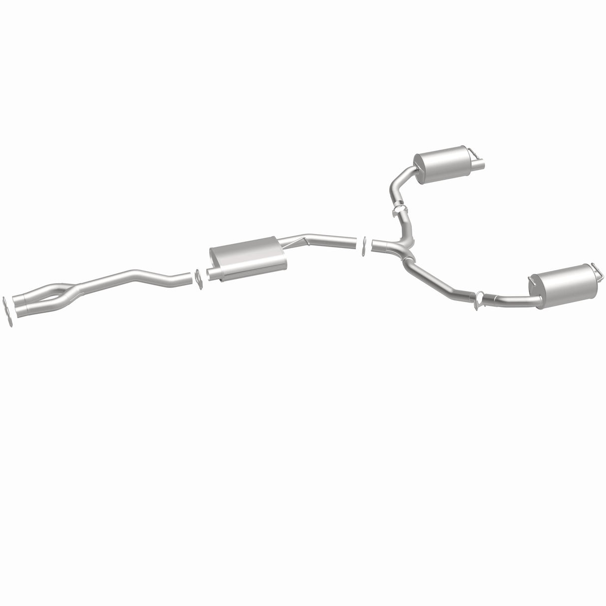 Direct-Fit Replacement Exhaust System 106-0842 for 2011-2014 Dodge aluminized steel