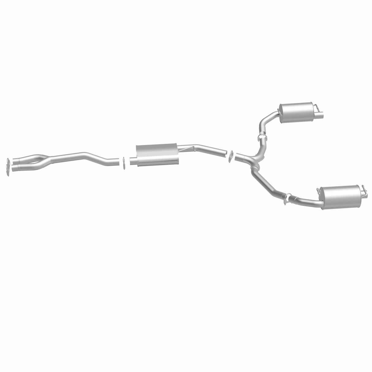 Direct-Fit Replacement Exhaust System 106-0842 for 2011-2014 Dodge aluminized steel
