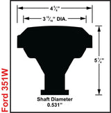 t DIS Kit Small Block Ford, 351W, Black - 601533 MSD