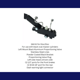 Disc/Disc Proportioning Valve Kit for Black Oval Master PV4BK-260 Brakes MBM
