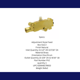 Disc/Drum Proportioning Valve - Brass PV2 Brakes MBM