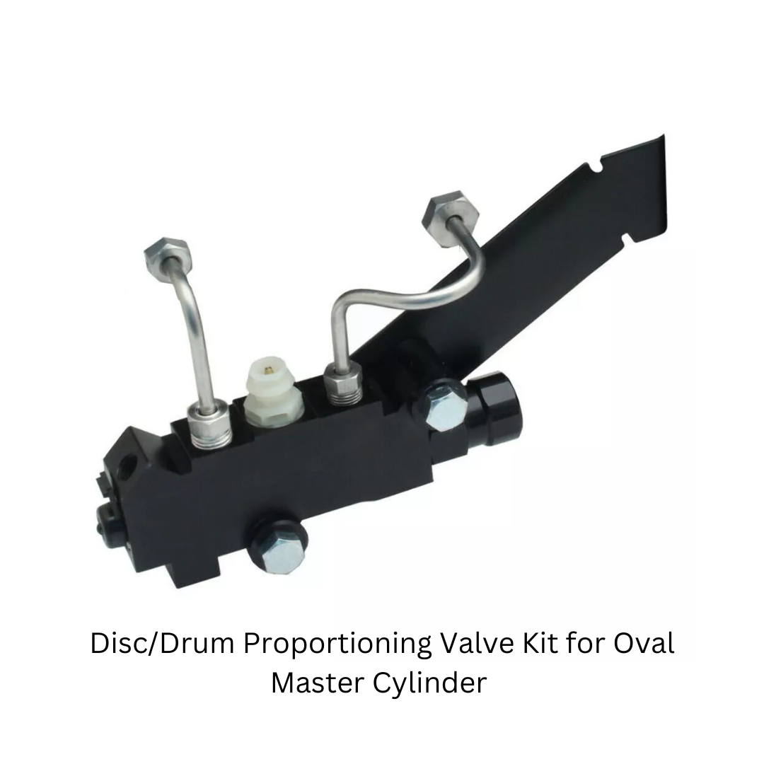 Disc/Drum Proportioning Valve Kit for Oval Master Cylinder PV2BK-260 Brakes MBM