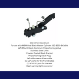 Disc/Drum Proportioning Valve Kit for Oval Master Cylinder PV2BK-260 Brakes MBM