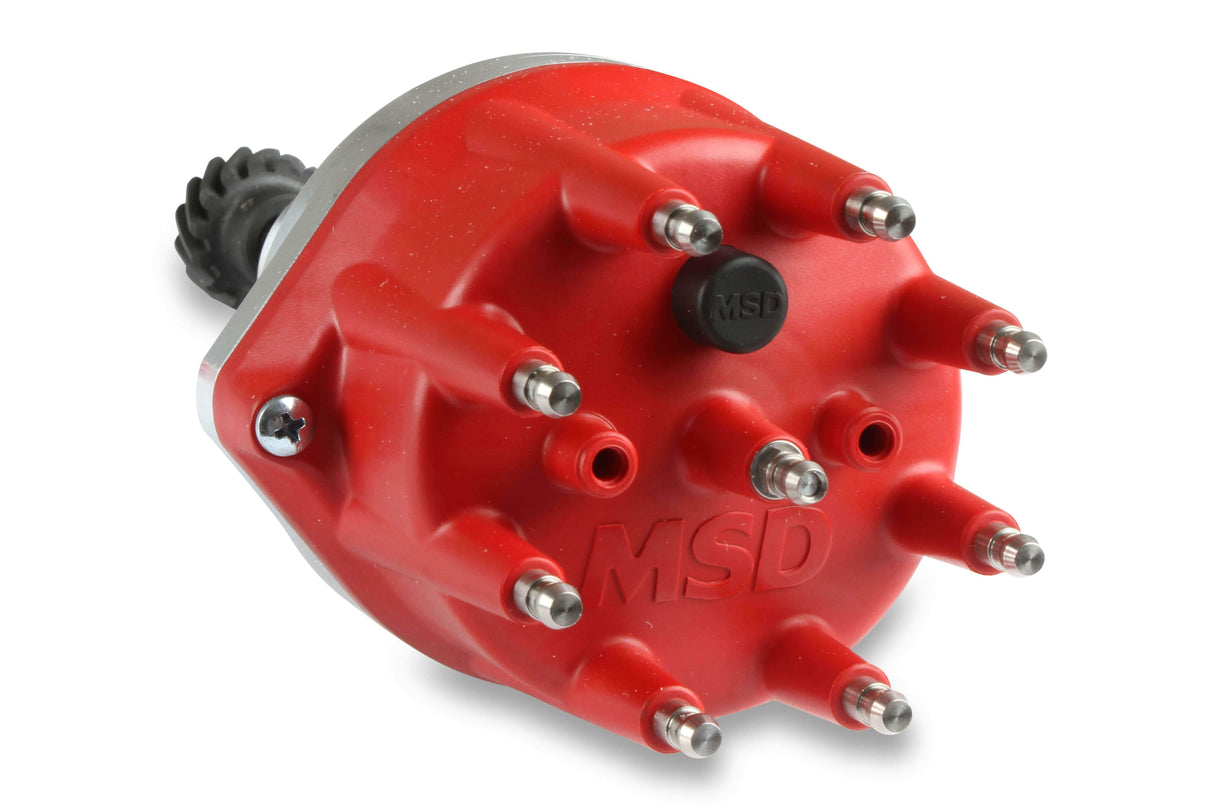 MSD ignition distributor red steel small block 85797