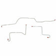 Front Brake Line Kit for 1966 Ford Fairlane drum brakes stainless steel